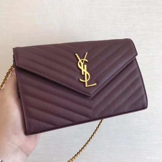MATELASSÉ YSL CASSANDRE WALLET CHAIN 0723